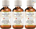 Greenwood Essential Pure Grapeseed Oil (Vitis vinifera) Cold Pressed (Pack of Three) 100ml X 3 (10 oz)